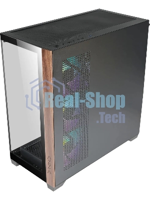 Компьютерный корпус Azza Neptune черный без БП ATX 5x120мм 2x140мм 2xUSB2.0 1xUSB3.0 audio bott PSU