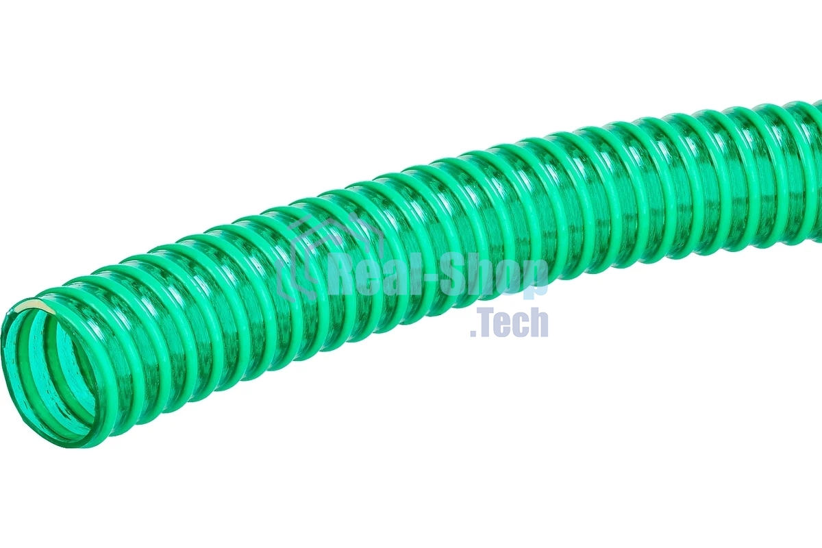 Шланг ЗУБР напорно-всасывающий со спиралью ПВХ, 3 атм, 32мм х 30м