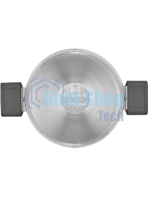 Кастрюля Rondell Quadro RDS-1597, 5.1 л, 24 см, с крышкой, сталь