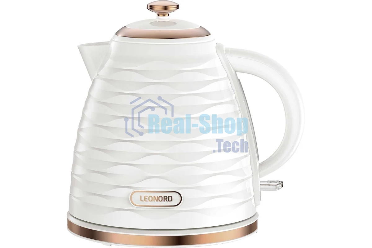 Чайник электрический LEONORD LE-1521 1,7 л, 2200 Вт, пластик, белый