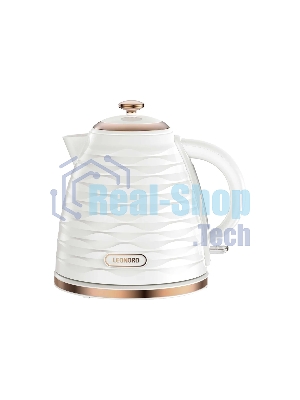 Чайник электрический LEONORD LE-1521 1,7 л, 2200 Вт, пластик, белый