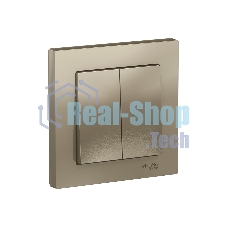 Выключатель 2-кл. СП AtlasDesign 10А IP20 (сх. 5) 10AX в сборе шампань SchE ATN000552 Выключатель 2-кл. СП AtlasDesign 10А IP20 (сх. 5) 10AX в сборе шампань SchE ATN000552
