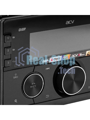 Автомагнитола ACV ADX-211BM, 2 DIN, Bluetooth, USB Type-A, AUX, пульт ДУ