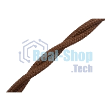 Провод Bironi B1-424-72-20 2*1,5 витой, коричневый матовый, 20 м