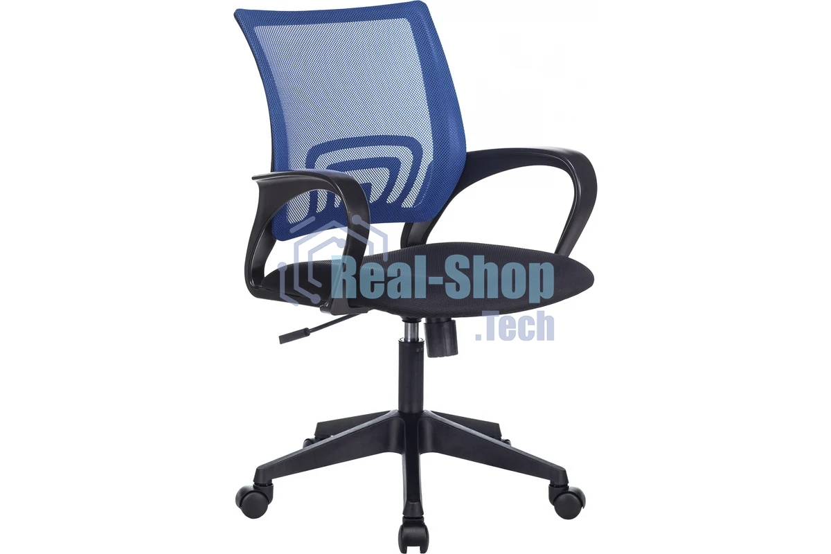 Кресло офисное Бюрократ CH-695N синий TW-05 TW-10 сетка/ткань, крестов. пластик