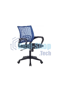 Кресло офисное Бюрократ CH-695N синий TW-05 TW-10 сетка/ткань, крестов. пластик
