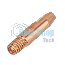 Токосъемный наконечник под проволоку Denzel 1,2 мм, М6х28, E-CU, 20 шт для MIG горелки тип 24