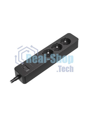 Удлинитель с USB зарядкой HARPER UCH-315 черный
