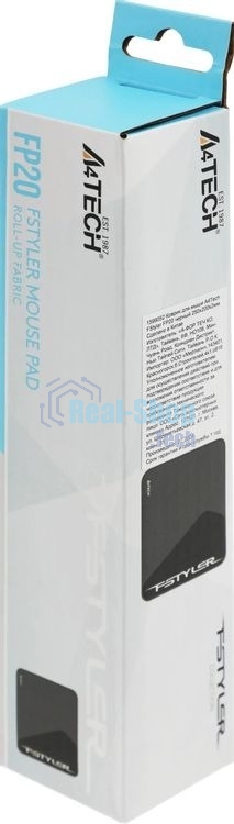 Коврик для мыши A4Tech FStyler FP20 черный/белый 250x200x2мм