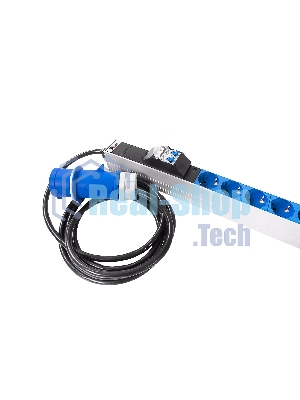 Блок силовых розеток Rem Rem-32, IEC 60320 С13, IEC 60320 С19 х 16, Shuko х 10, вход IEC 309, шнур 3 м, 1 463мм, однофазный 32А, автомат + индикатор, 