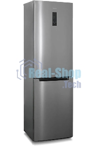 Холодильник Бирюса Б-I980NF нержавеющая сталь двухкамерный 240/130л морозилка снизу, No Frost