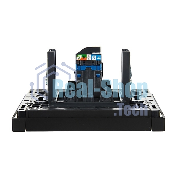 Розетка компьютерная RJ45 кат.6 IEK FORTE&PIANO FP131 черный