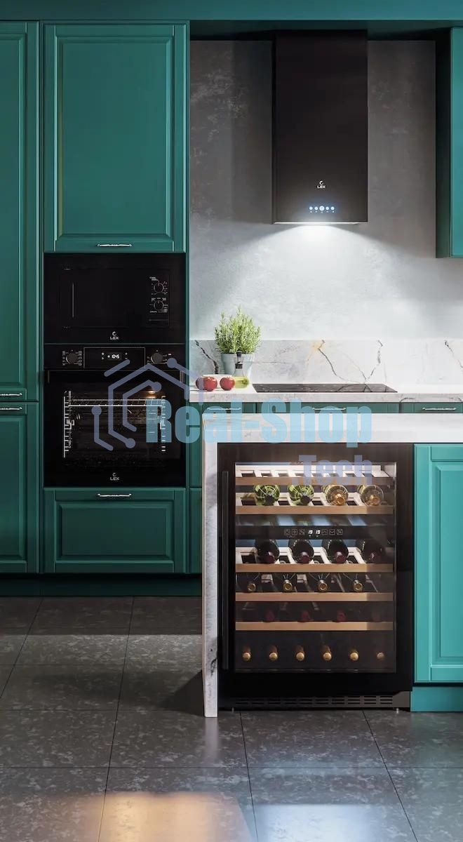 Винный шкаф LEX LWD6046BL dual zone 1-нокамерн. черный