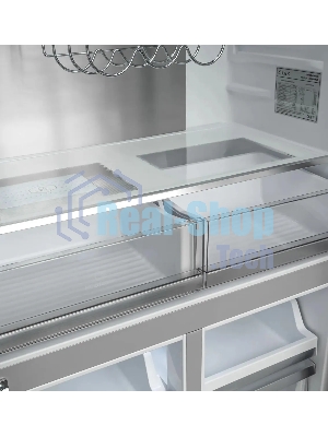 Холодильник LEX LCD505GIGID золотистый трехкамерный 321/144л морозилка снизу, No Frost, Side by Side