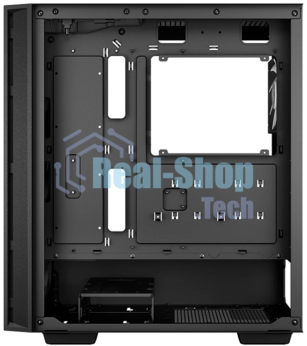 Компьютерный корпус Deepcool MATREXX 55 V4 без БП, боковое окно (закаленное стекло), 3xARGb LED 140мм вентилятора спереди, 1xARGb LED 120мм вентилятор сзади, черный, ATX