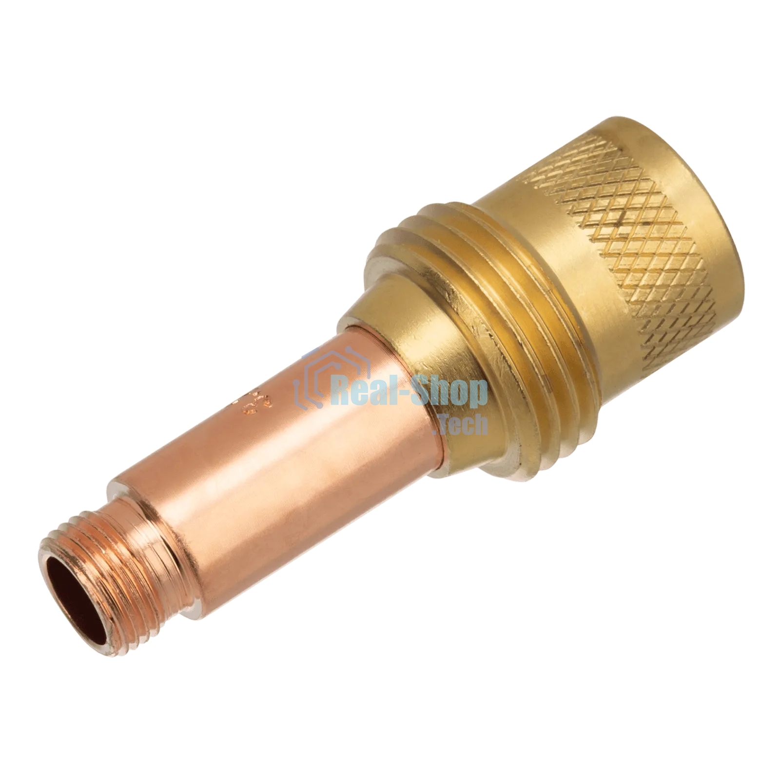 Держатель цанги Denzel с газовой линзой для электрода 2,4 мм, 2 шт