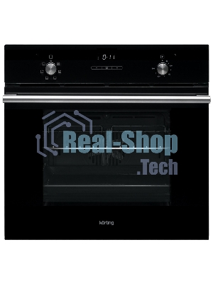 Встраиваемая электрическая духовка Korting OKB 760 FN / 59.8 х 59.5 x 56 см, 6 режимов нагрева, гриль, конвекция, таймер, дисплей, черная