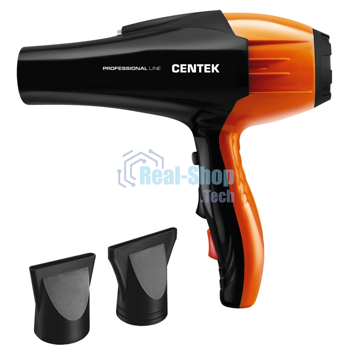 Фен Centek CT-2226 черный/оранжевый, 2200 Вт