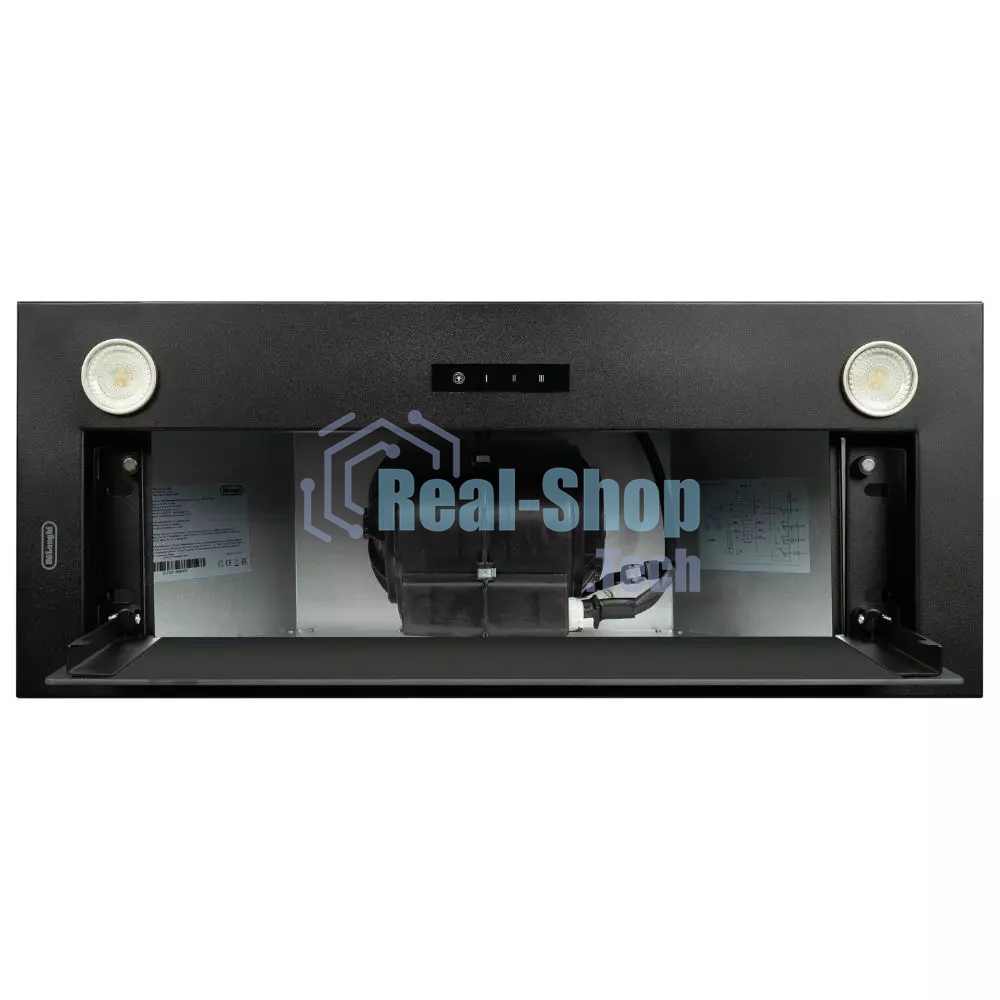 Вытяжка встраиваемая DeLonghi Cosetta 710 NB черная, 70 см, 1200 куб. м/ч, 63 дБ