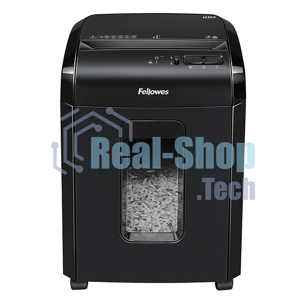 Шредер Fellowes Powershred 10M FS-4630601 DIN P-5, 2х15мм, 10лст., 19лтр., Safety Lock, с микрорезкой