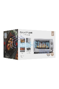 Мини-печь Galaxy Line GL 2626, белый, 10 л, 1000 Вт, таймер на 60 минут, индикатор работы, автоотключение