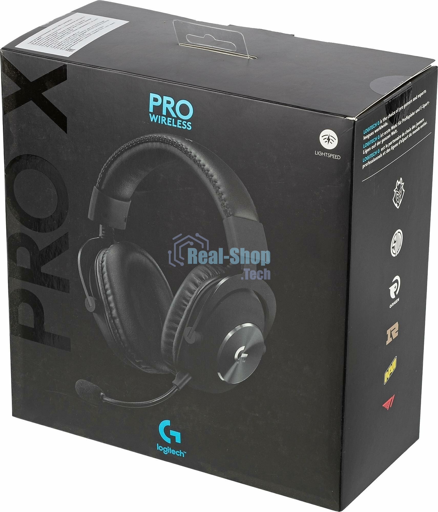 Гарнитура беспроводная/проводная Logitech Headset PRO X LIGHTSPEED Wireless Gaming черный