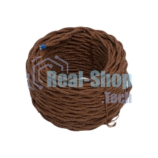 Провод Bironi B1-424-72-20 2*1,5 витой, коричневый матовый, 20 м