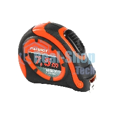 Рулетка PATRIOT MTA-7, автостоп, ударопрочный корпус, обрезиненная, 7,5м