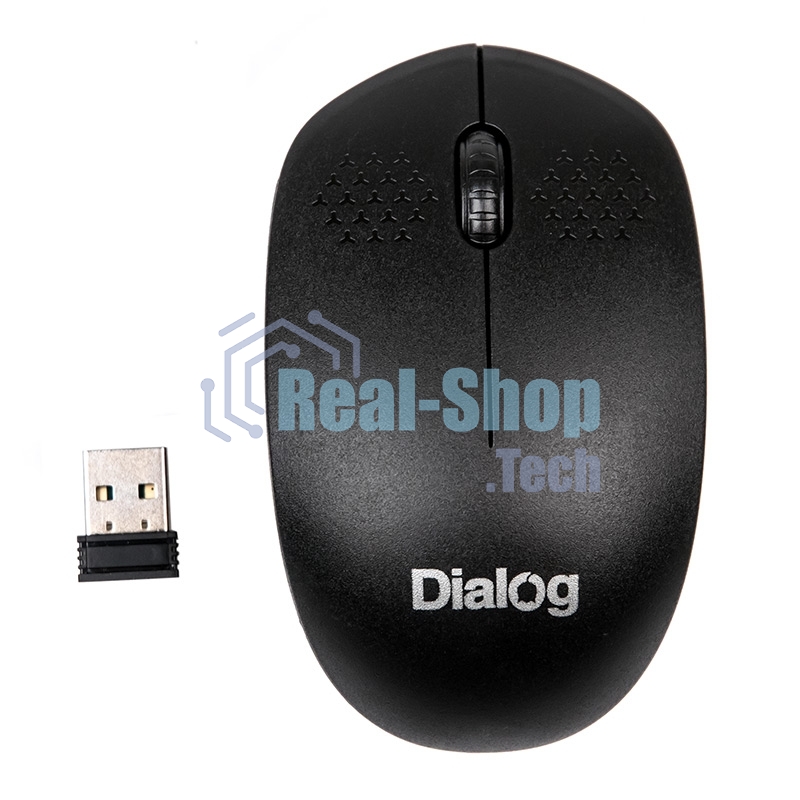 Мышь беспроводная Dialog Comfort MROC-13U черный, 1200 dpi, радиоканал, USB, кнопки - 3