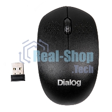 Мышь беспроводная Dialog Comfort MROC-13U черный, 1200 dpi, радиоканал, USB, кнопки - 3