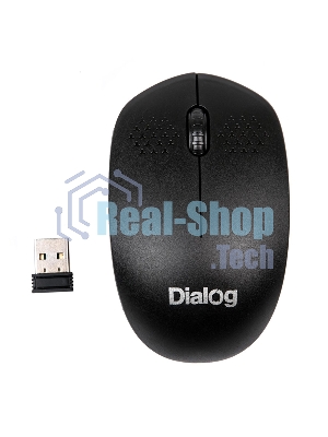 Мышь беспроводная Dialog Comfort MROC-13U черный, 1200 dpi, радиоканал, USB, кнопки - 3