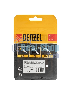 Токосъемный наконечник под проволоку Denzel 1,2 мм, М6х28, E-CU, 20 шт для MIG горелки тип 24