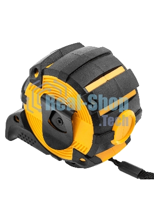 Рулетка Denzel 5 м х 32 мм, автоматич. фиксац., нейлон. покрытие, магнит. зацеп, двухстор. разметка