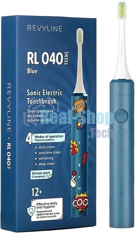 Электрическая зубная щетка Revyline RL 040 Teens голубая