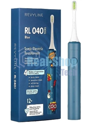 Электрическая зубная щетка Revyline RL 040 Teens голубая