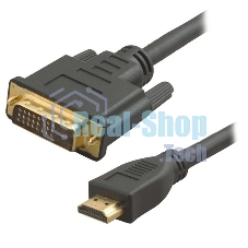 Кабель 5bites APC-073-020 HDMI M, DVI M (24+1) double link, зол.разъемы, ферр.кольца, 2м.