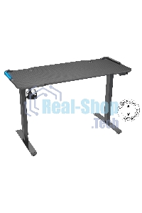 Стол игровой Cactus CS-EDL-GbK столешница МДФ черный, каркас черный