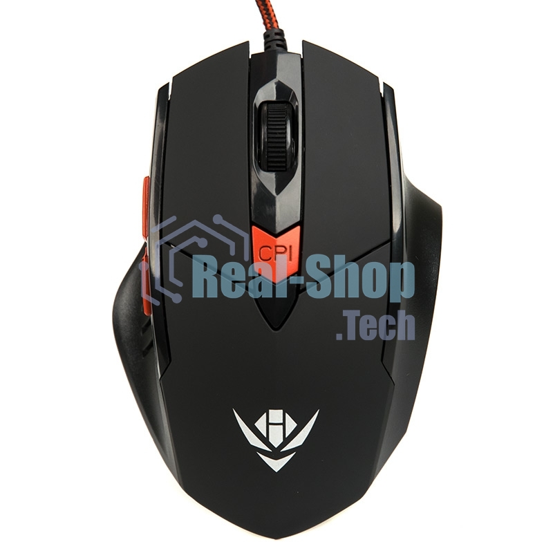 Мышь проводная Dialog MOG-11U Nakatomi Gaming - 6 кнопок + ролик, USB,черная