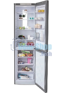 Холодильник Бирюса Б-I980NF нержавеющая сталь двухкамерный 240/130л морозилка снизу, No Frost