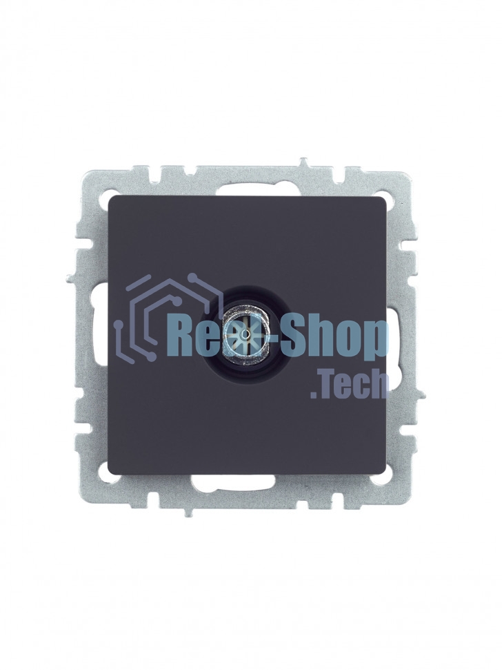 Розетка телевизионная оконечная IEK BRITE РТВ11-0-БрГ графит