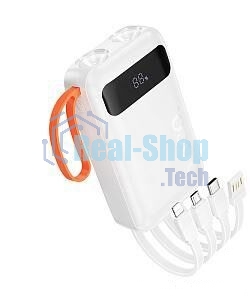 Портативный аккумулятор HOCO (6942007653367) J151 10000mAh 1USB+1Type-C 2.0A, белый
