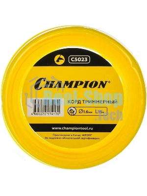 Леска для садовых триммеров Champion C5023 d=1.6мм L=15м