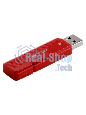 Флешка USB Smartbuy DOCK RED (SB8GBDK-R), 8Gb, USB 2.0, R/W 15/5, красный