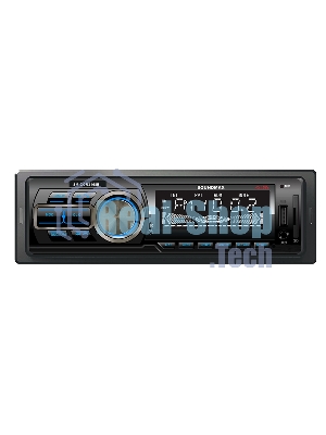 Автомагнитола Soundmax SM-CCR3168B, 1 DIN, Bluetooth, USB Type-A, AUX, пульт ДУ