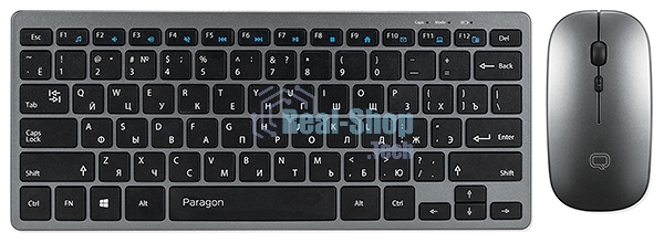 Комплект клавиатура+мышь Qumo Paragon K15/M21 беспроводной, USB, 1600 DPI, черный