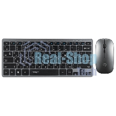 Комплект клавиатура+мышь Qumo Paragon K15/M21 беспроводной, USB, 1600 DPI, черный