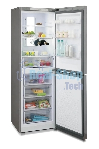 Холодильник Бирюса Б-I940NF нержавеющая сталь двухкамерный 210/130л морозилка снизу, No Frost