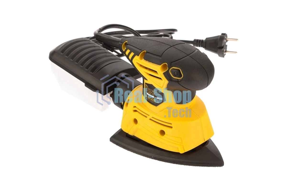 Вибрационная шлифовальная машина Denzel 2 в 1 VDS-2, 130 Вт, 14000 об/мин