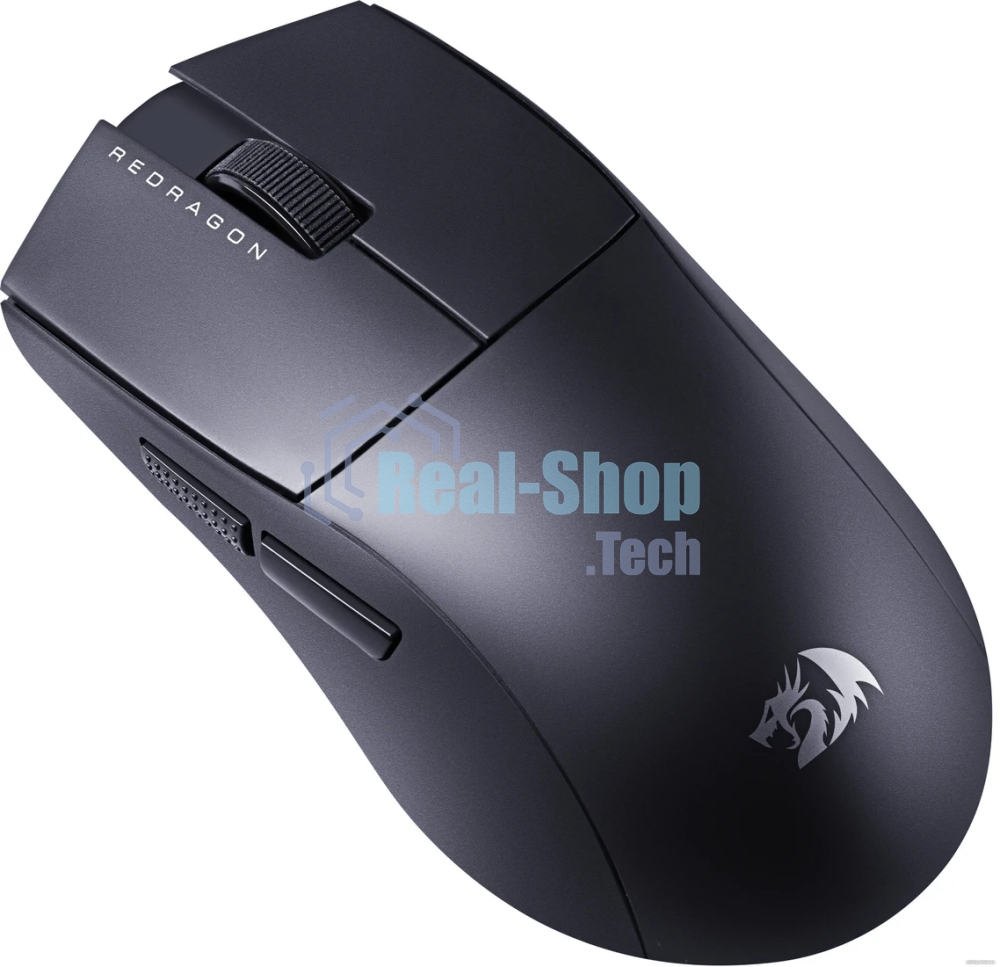 Мышь беспроводная Defender Redragon K1ng 4K Pro черный, 26000 dpi, радиоканал, Bluetooth, USB, кнопки - 5