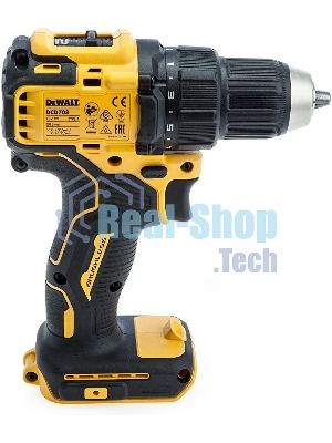 Дрель-шуруповерт DeWalt DCD708N-XJ, 18 В, 0 Ач, 65 Нм, щеточный